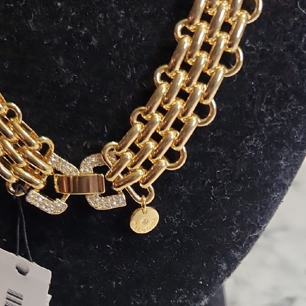 Talbots Gold Double Chain Necklace - Picture 5 of 7